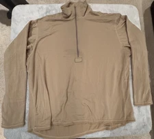 NEW POLARTEC GEN 3 L2 COLD WEATHER WAFFLE SAND TAN SHIRT THERMAL SHIRT XL-long