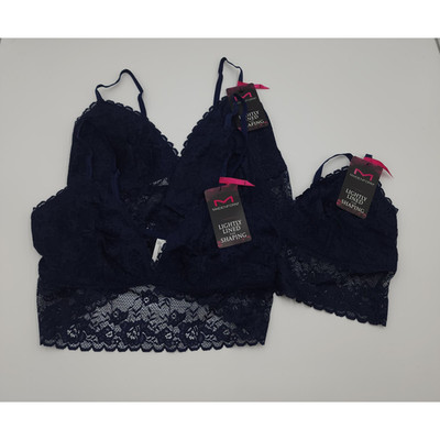 Maidenform Bras: Wire Free Lace Bralette DM1127 Bundle of Three Size L