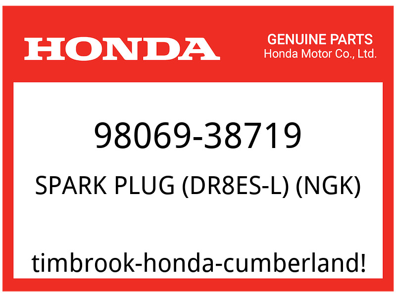 Honda OEM Part 98069-38719 SPARK PLUG SPARK PLUG DR7ES NGK