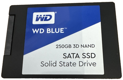 WD Blue 3D NAND SSD 250GB SATA 2,5'' Solid State Drive (WDS250G2B0A) SEHR WENIG BENUTZT