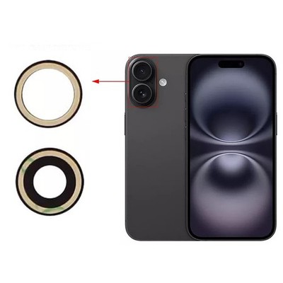 Für Apple iPhone 16 | 16 Plus - Rückseite Back Kamera Glas Linse Ersatz