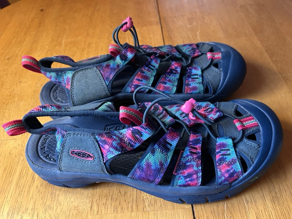 Sandalias KEEN Newport nuevas azules tie dye para mujer 10 colores raros nuevas sin etiquetas talla 10 Foto 2 de 4