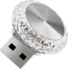 1 PC USB LED Car Interior Atmosphere Lamp, Plug and Play Portable Mini Car Night