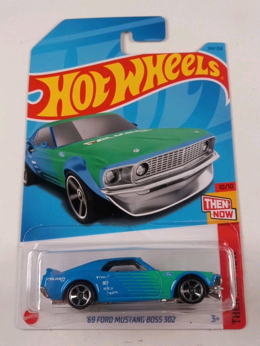 2023 Hot Wheels '69 Ford Mustang Boss 302 244/250 Then and Now 10/10