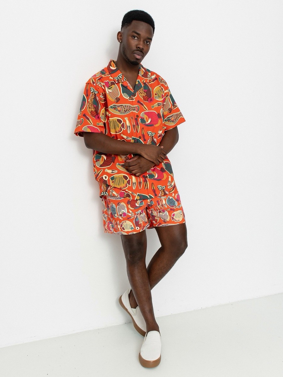 Patagonia Tidal Threads Short Sleeve Camp Shirt - Wrasse