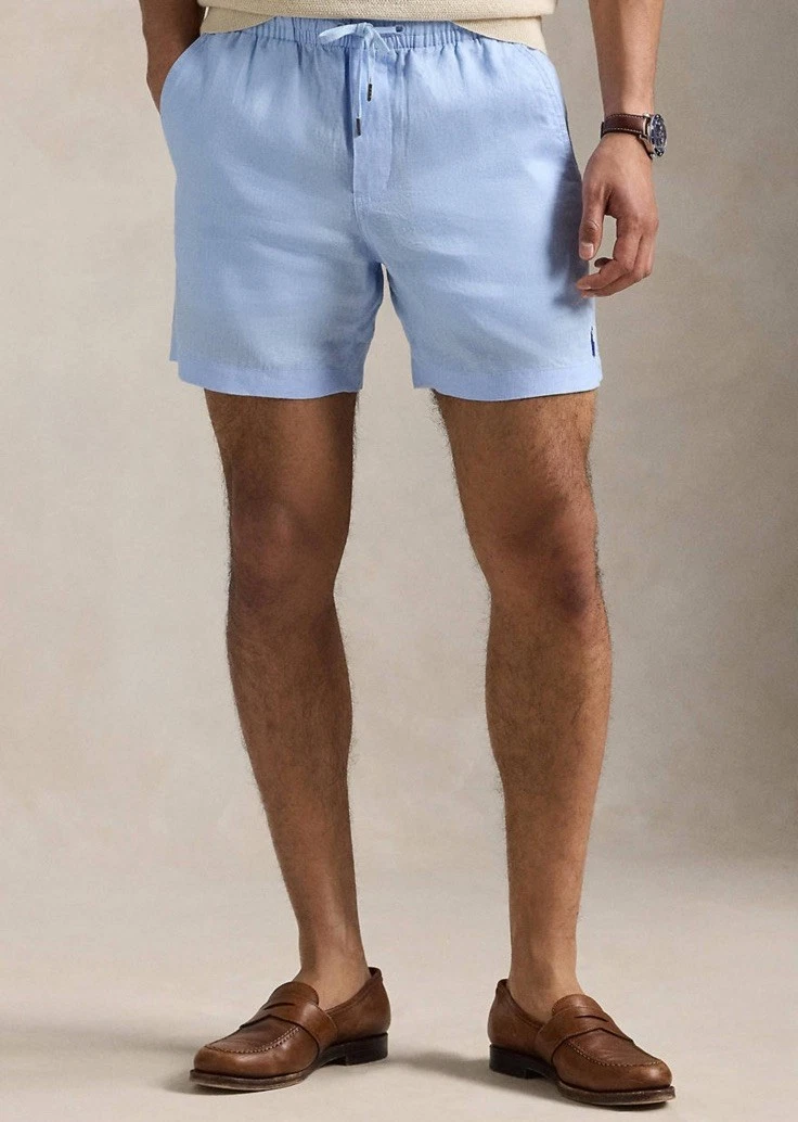 $115 Polo Ralph Lauren Men’s 6" Polo Prepster 100% Linen Shorts Blue Size L
Opens in a new window or