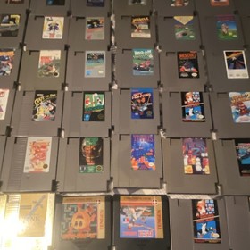 Nintendo NES 63 Game Lot - Mario, Zelda, DuckTales, Tetris ect.