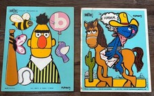 Lot VTG 1970s PLAYSKOOL Puzzles Sesame Street St Ernie Grover
