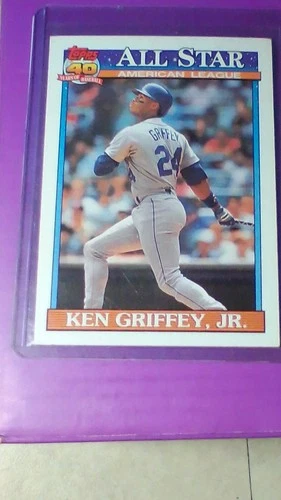 Topps Ken Griffey Jr. Seattle Mariners MLB All Star 1991 #392 Baseball Card