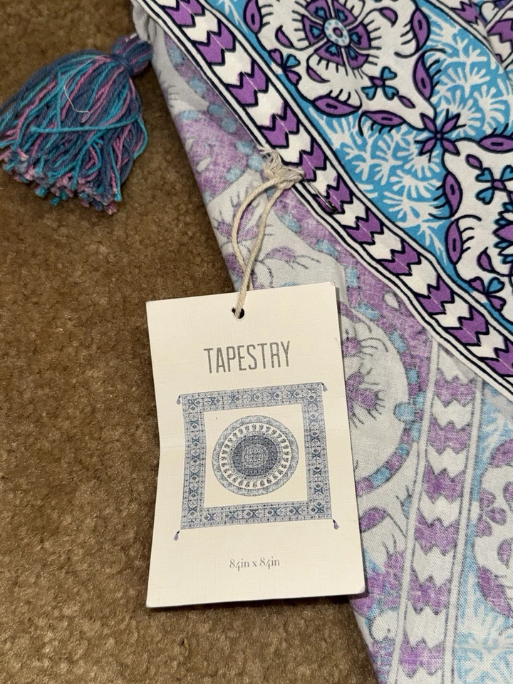 Urban Outfitters гобелен мандала ткани стены подвесной кровать чехол богемное декор 84 x 84 - Изображение 4 из 4