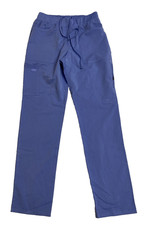 Dickies Womens Scrubs Pants Size Medium Tall Blue 6 Pockets DK135T Medical
