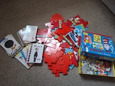 Dr Seuss Giant Floor Jigsaw plus 4 Puzzles and flash cards bundle