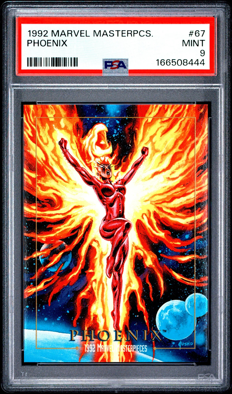 1992 Marvel Masterpieces Phoenix #67 PSA 9