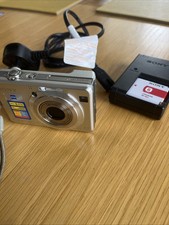 Sony Cyber-shot DSC-W100 8.1MP Digital Compact Camera Silver By Tested