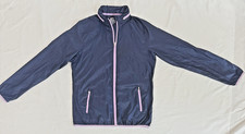 Slazenger Golf Full Zip Lightweight Windbreaker Jacket Navy/Lavender Women&rsquo;s M