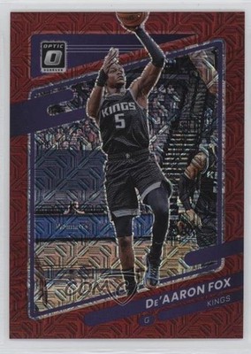 2021-22 Panini Donruss Optic Choice Red Prizm 51/88 De'Aaron Fox #85 x2o