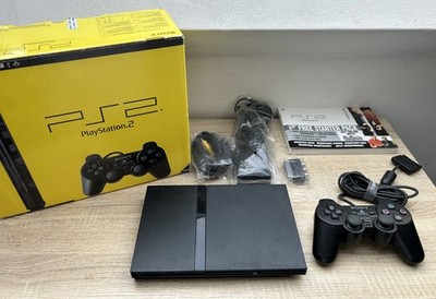 Sony PlayStation 2 Slim 40GB Spielekonsole -Charcoal Black (SCPH-75004CB)