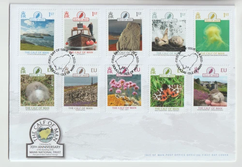 Isle of Man 2021 70th Anniversary Manx National Trust  FDC