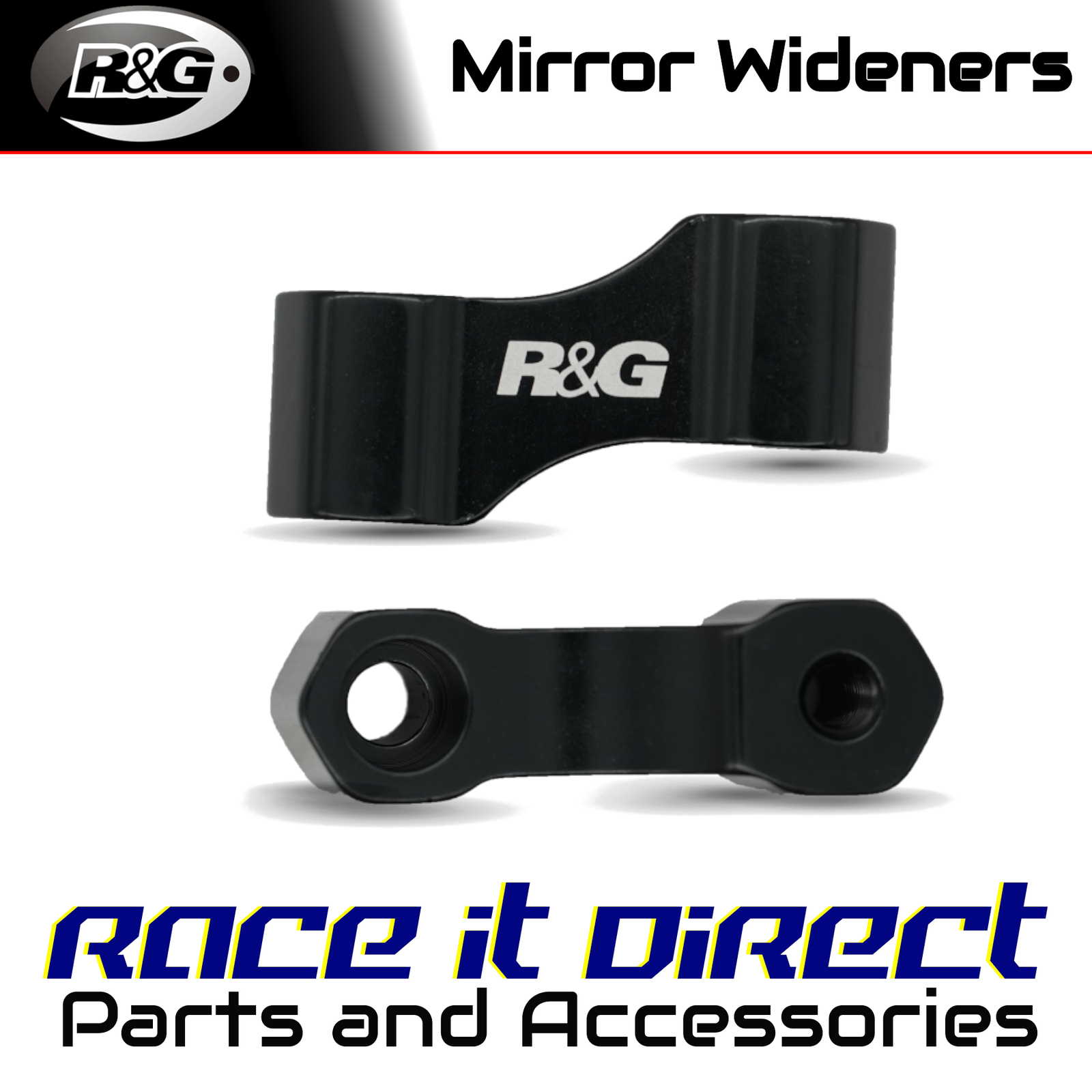 Mirror Wideners for Ducati Hypermotard 950 2019-2025 H=50mm RH/LH R&G