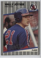 1989 Fleer Box Bottoms Gray Back Wally Joyner #C-16 hg6