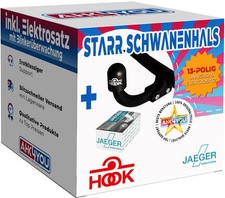HOOK ANHÄNGERKUPPLUNG für Ford Mondeo III B4Y B5Y 00-06 starr + 13-pol ES ABE