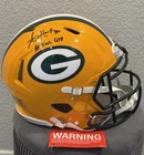 Green Bay Packers Autographed Signed AJ Hawk Inscribed authentic Helmet. Beckett