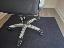 Chair Mat for Hardwood Floors– Black 48"x36" Non-Slip Office Floor Protector NEW