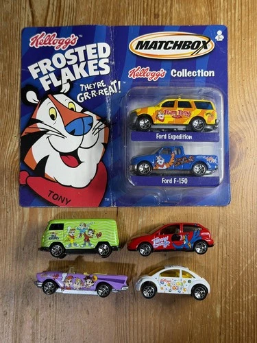 Vintage Matchbox Cars Kellogg’s Collection Cereal LOT Collectibles 2001 Vtg