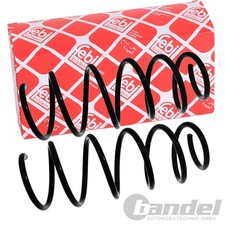 2x FEBI BILSTEIN FAHRWERKSFEDERN SATZ VORNE passend für OPEL ASTRA H 1.4 1.6