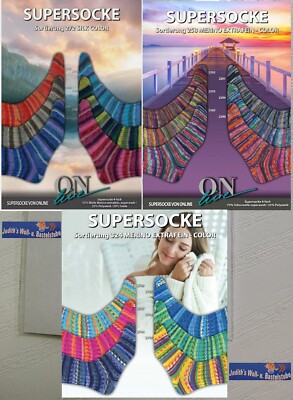 ONline Supersocke 100g Silk color 4-fach Sort 272/Merino extrafein Sort. 258/324