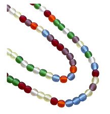 100 Rainbow Mix Colors Czech Round Druk Glass 4mm Spacer Strand Beads