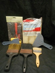13 Pc Painting Set 3 Edgers 3 Brushes 5 Sponge Brushes & 3 Soft Rollers Decor