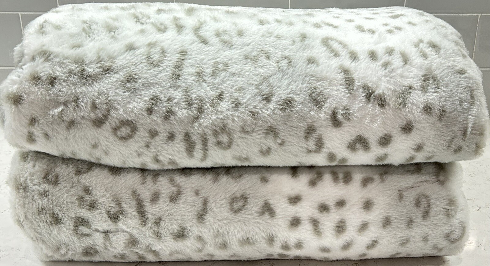Westinghouse Warming Electric Throw Blanket Gray LEOPARD Print 50” x 60”  TESTED | eBay