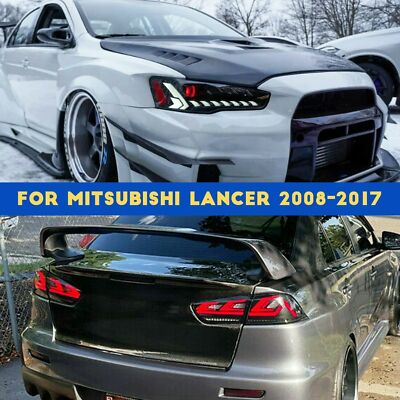 HC Motion LED Head Light&Tail Light For Mitsubishi Lancer EVO EX CJ CF 2008-2017