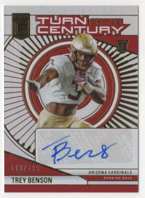 2024 Donruss Elite TOTC Trey Benson RC /499 Arizona Cardinals #TCA-TBE