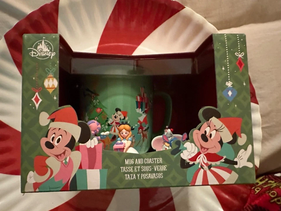 DisneyMickey Mouse and Friends Tasse mit Gummiuntersetzer Keramik Neu OVP - Bild 4 von 4