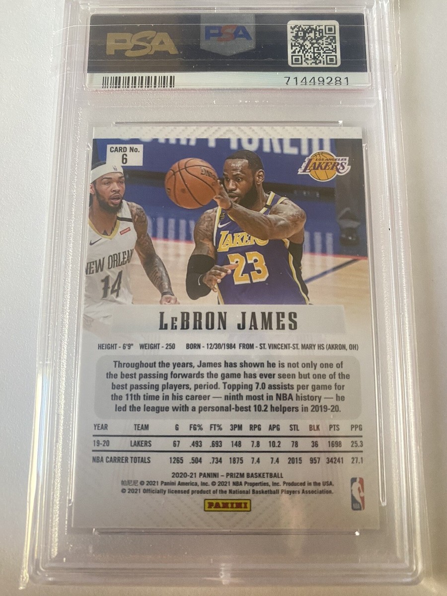 その他 2021 Prizm LeBron James NBA PSA 9 2020-21 Panini Prizm - Prizm Flashback #6 LeBron James PSA
