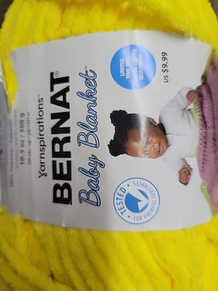 Bernat Baby Blanket Yarn 210.5oz/220 Yds Skein Pale Marigold 100