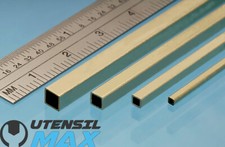 MICRO PROFILI IN OTTONE QUADRO PASSANTE - LUNGHEZZA 305 MM. - VARIE DIMENSIONI