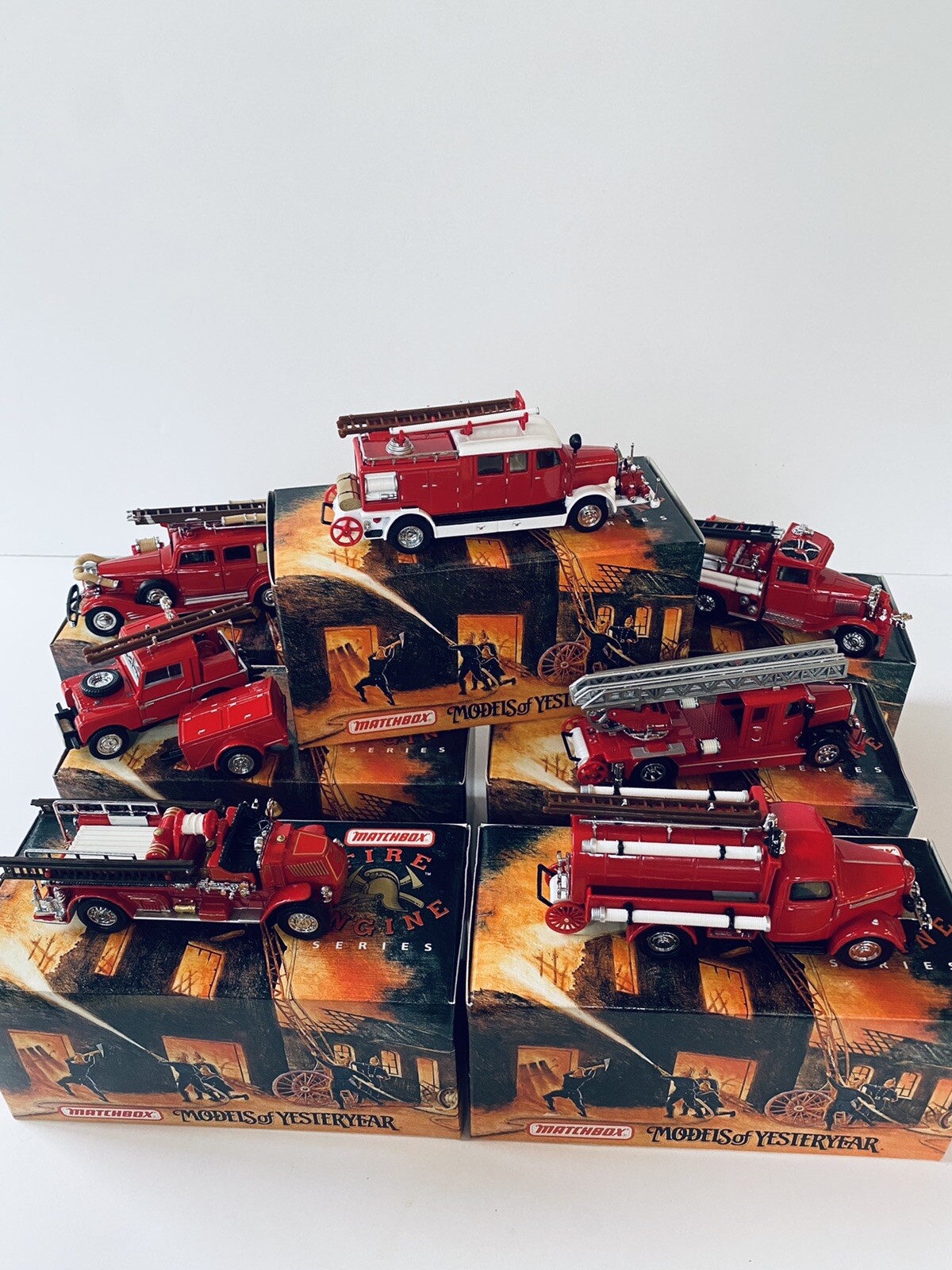 1993 Matchbox Collectibles FIRE ENGINE SERIES (LOT OF 7 - YFE01-YFE07 ...