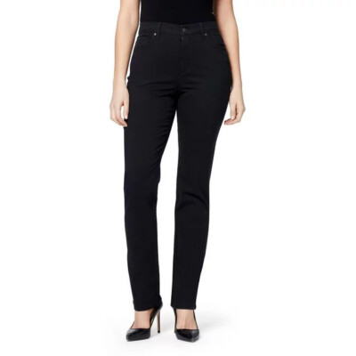 Gloria Vanderbilt Amanda Classic Jeans Black 4 average