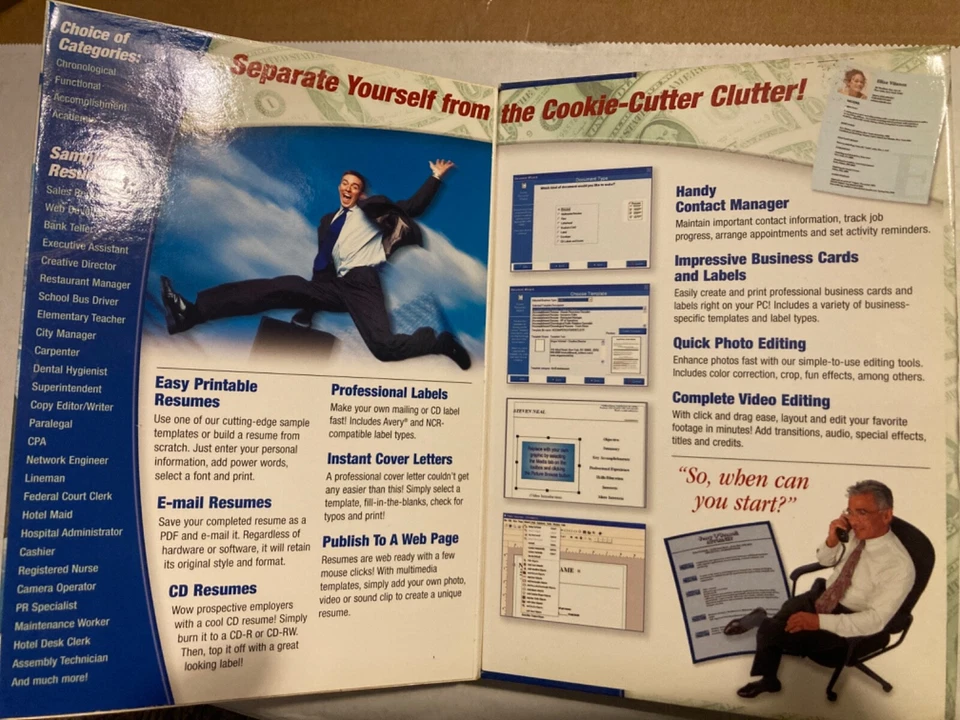 Power Resumes: Get hired or your money back!(PC, 2004, Cosmi) - Image 3 of 3