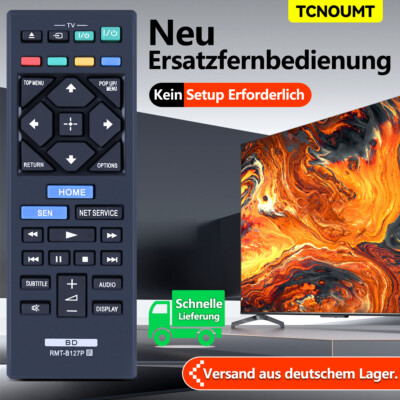 RMT-B127P Ersatz Fernbedienung für Sony BDP-S1200 BDP-S3200 BDP-S4200 BDP-S6200