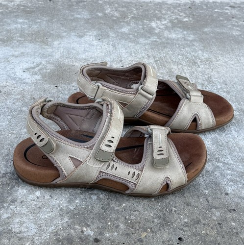 Aetrex Bree Beige Adjustable Women's Sandals | SE452W Size 5-5.5 - Picture 3 of 8