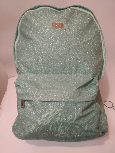 ZAINO AMERICANO TEEN TINTA UNITA GLAMOUR VERDE GLITTERATO COD 49203 | eBay