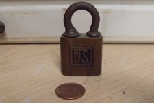 Vintage Yale WWII US Brass Padlock