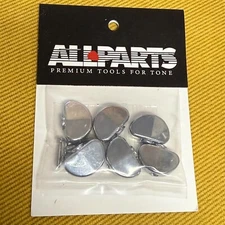 TK-7729-010 Grover Kidney Bean Guitar Tuning Key Buttons Chrome 6 w/ Screws