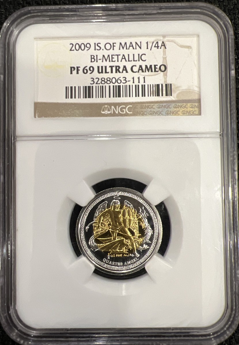 2009 Is. Of Man 1/4A Bi-Metallic PF 69 Ultra Cameo NGC | eBay