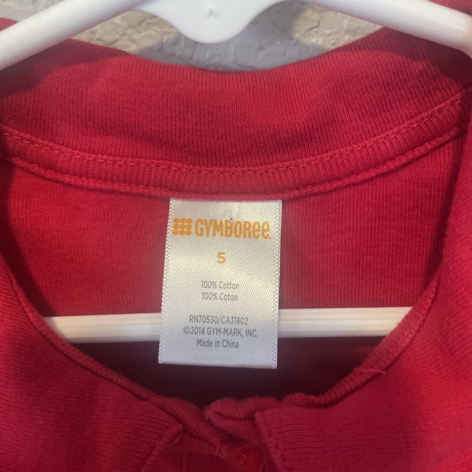 Gymboree играть доказательство униформы красный поло платье размер 5 школа короткий рукав - Изображение 4 из 4
