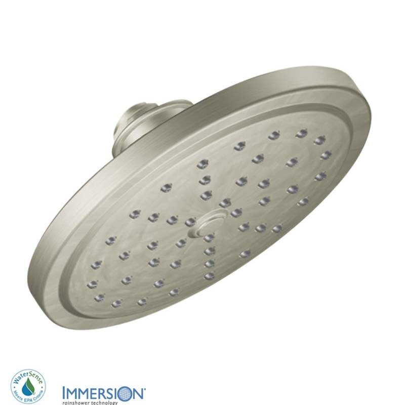 Moen S176EP Fina 1.75 GPM Eco-Performance Rainshower Shower Head - Nickel